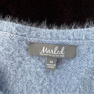 Marled Women's Soft Blue Knit Sweater